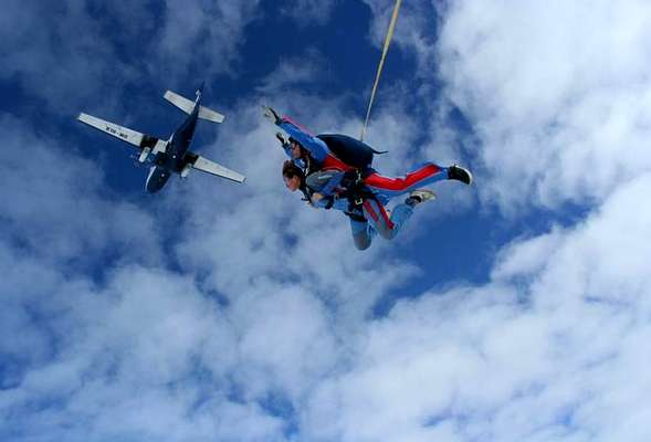 Very popular for travellers trough Europe is to stop in Prague to skydive