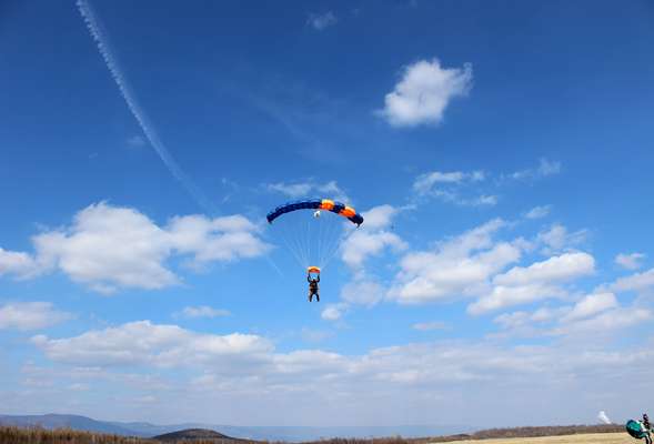 Prague is famous for the safe tandem skydiving